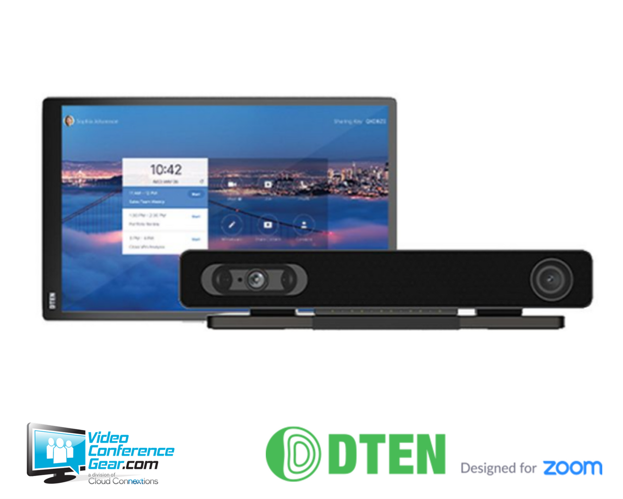 DTEN GO Video Soundar Appliance and DTEN Mate Room Controller Zoom Rooms Solution for Medium Rooms GOMATE