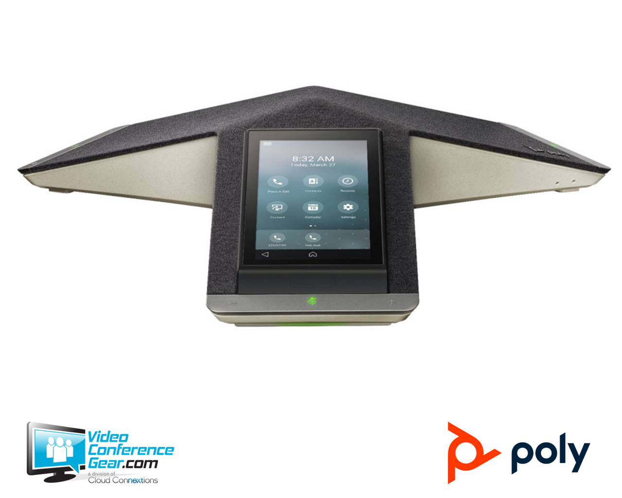 Poly Trio C60 IP Smart Conference Phone Featuring 5" Color Touch Display and Works with Microsoft Teams, Zoom & More for Any Meeting Space 849B1AA#ABA