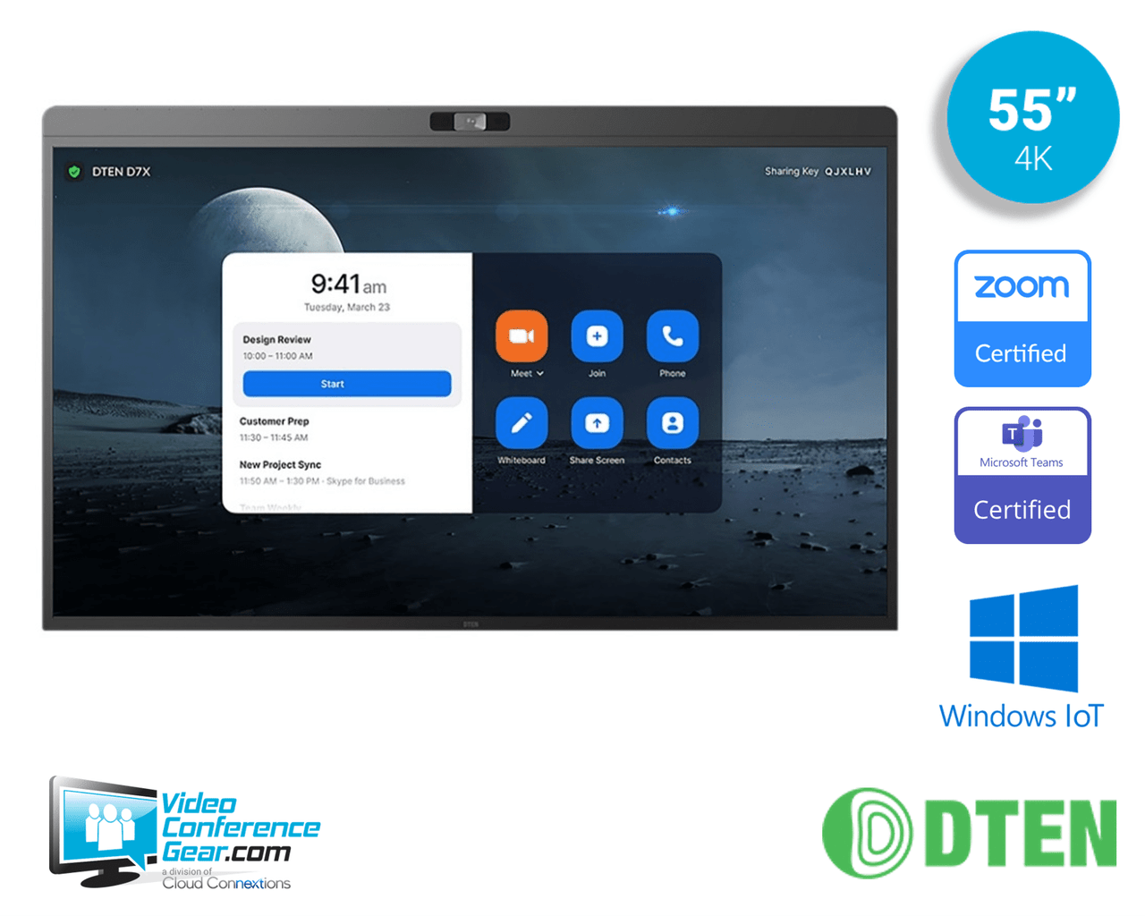 DTEN D7X 55" All-in-One Display Windows Edition (DB71455E)