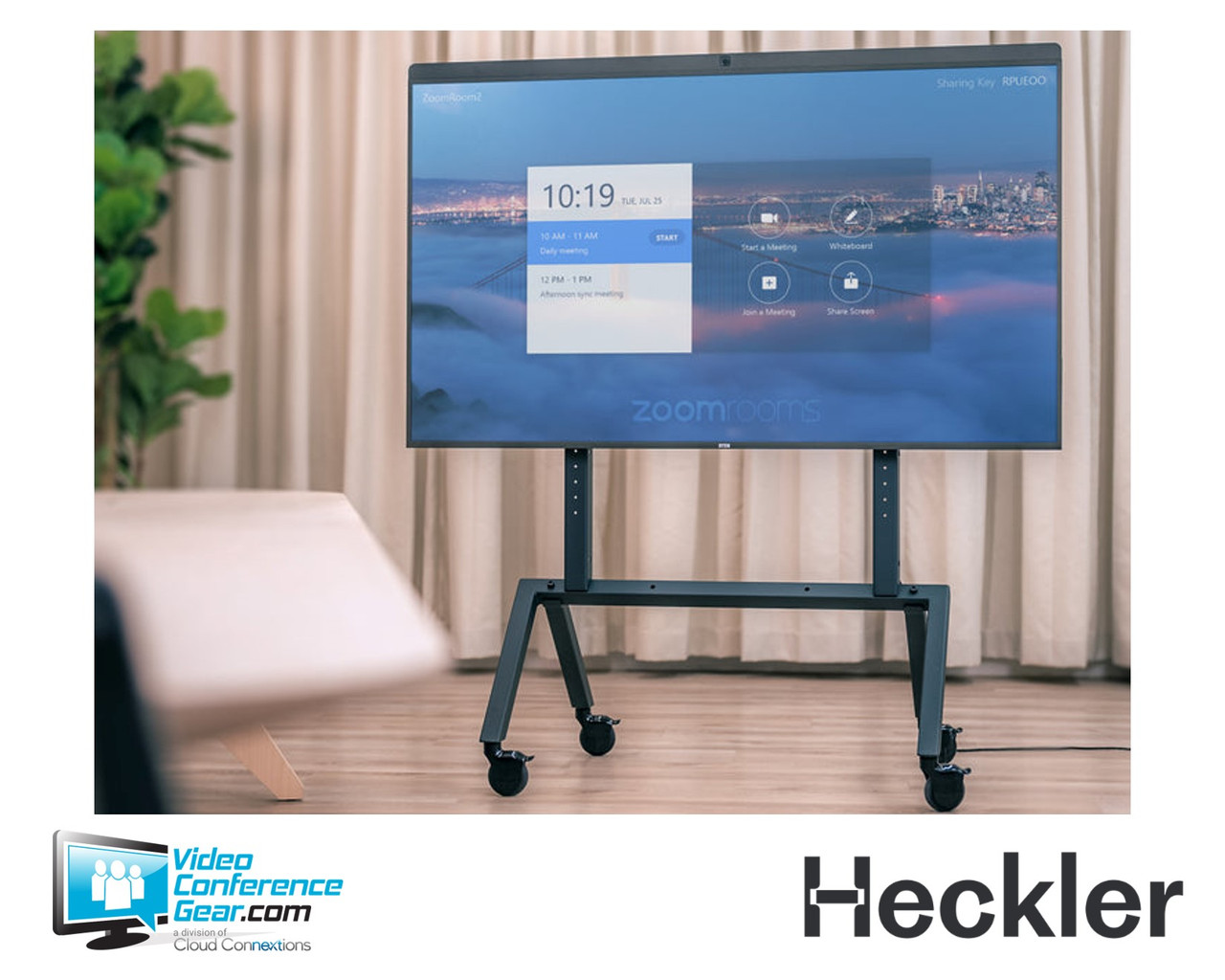 Heckler | AV Cart | Rolling Stand | DTEN D7 75