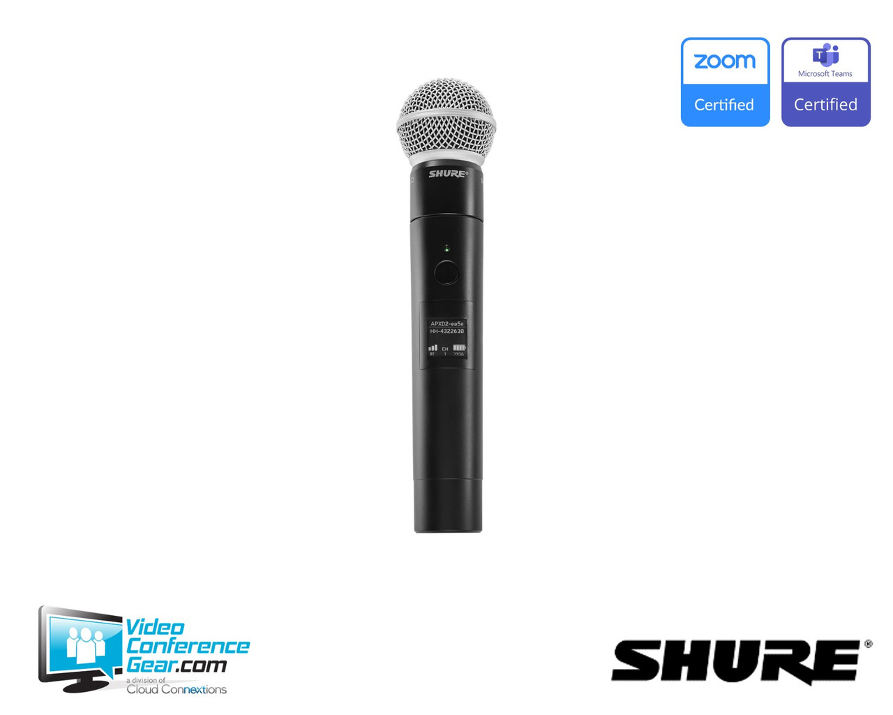 Shure | MXW2X/SM58 Handheld Transmitter with SM58 Capsule | MXW