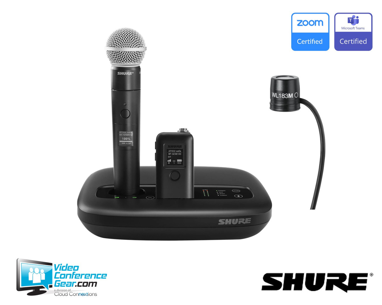 SHURE SVX Wireless System マイク2本セット SHURE SVX Wireless System マイク2本セット SVX - ワイヤレス