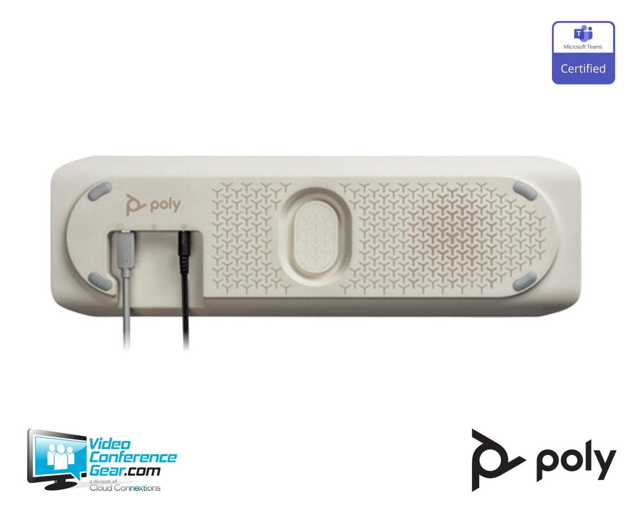 Poly | Sync 60 USB-A & Bluetooth Speakerphone | Certified for Teams