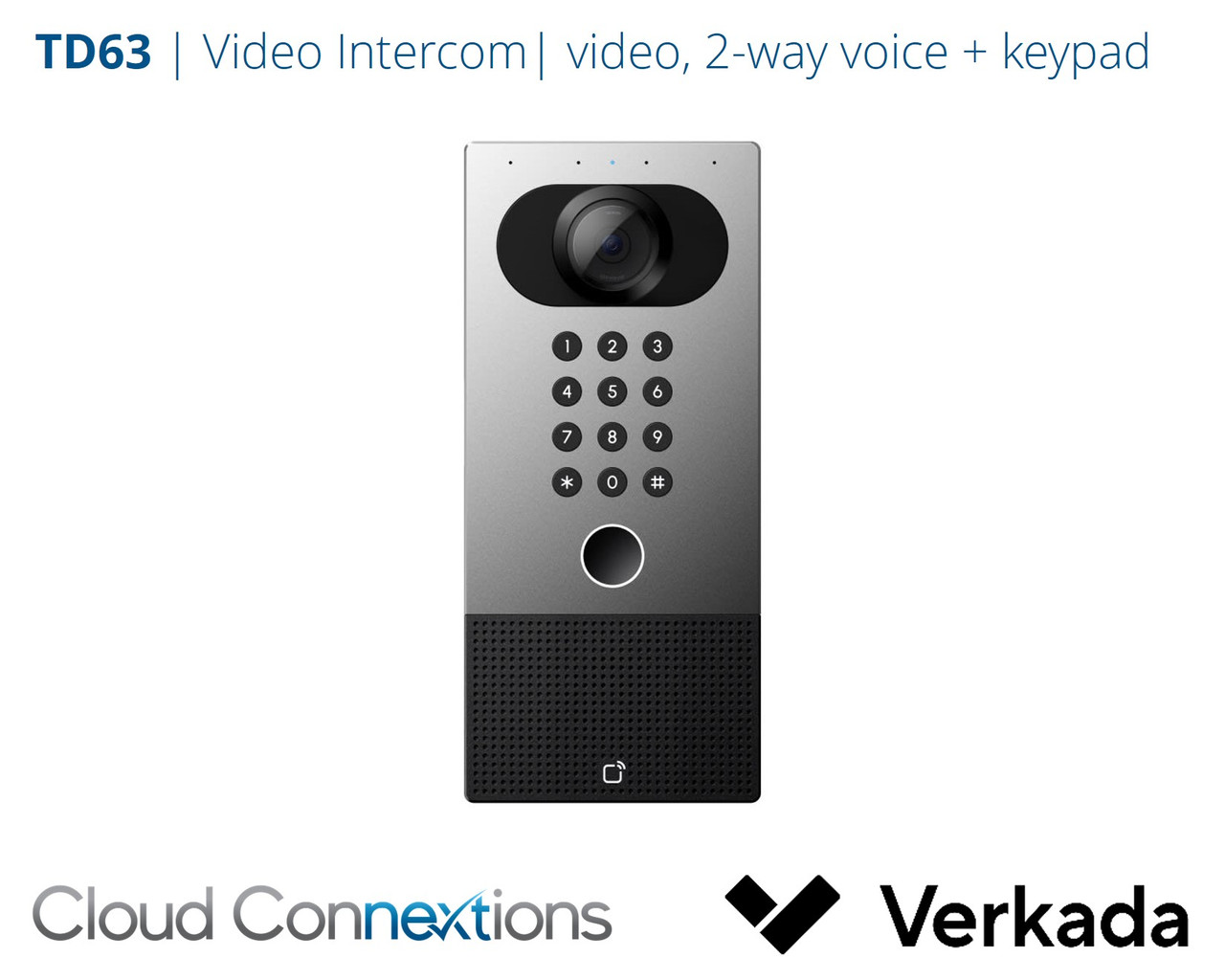 Verkada | TD63 Video Intercom with Two-Way Audio and Keypad