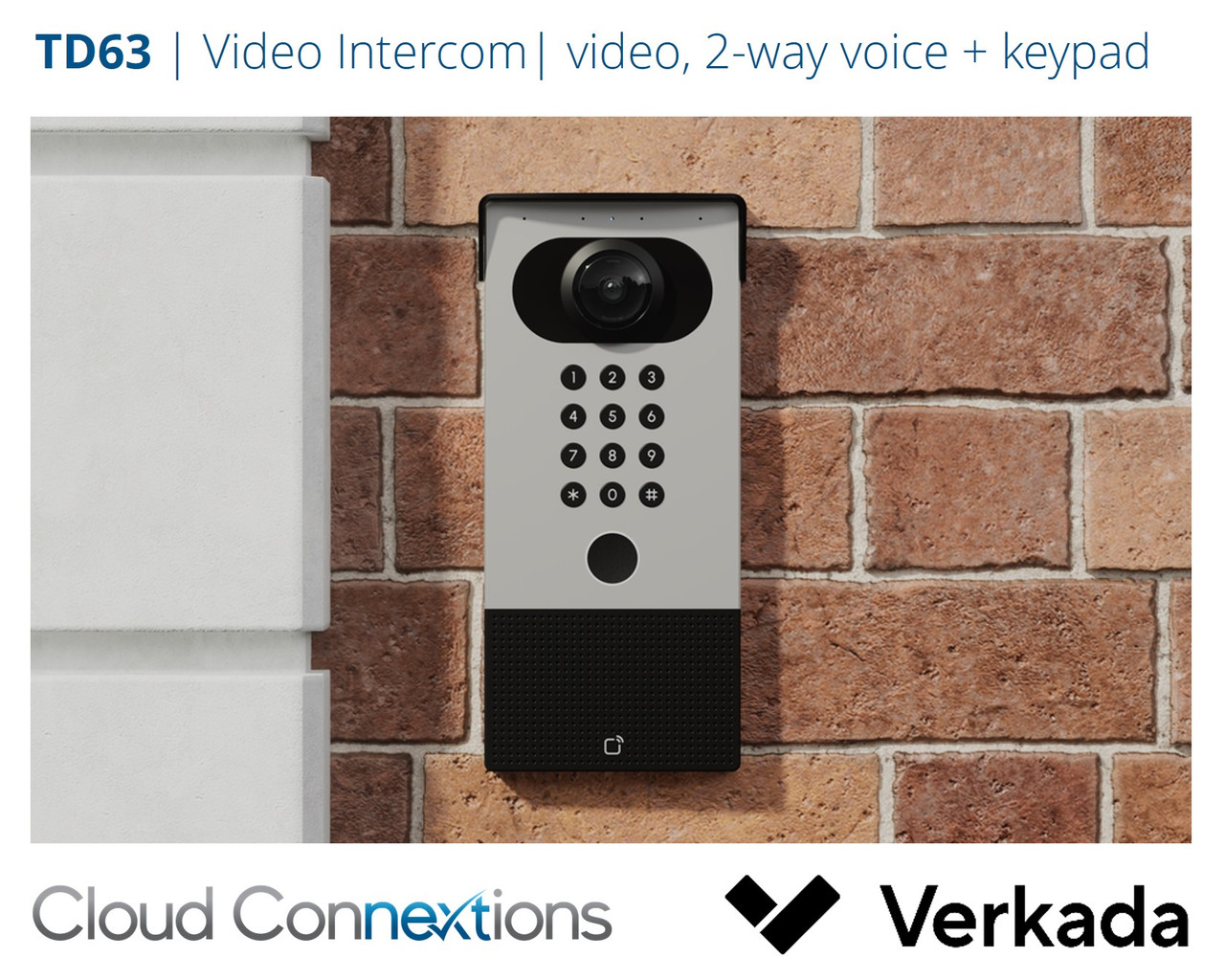 Verkada | TD63 Video Intercom with Two-Way Audio and Keypad