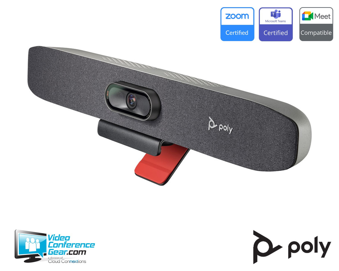 HP Poly | Studio V52 Video Bar | All-in-One Design | Medium Rooms