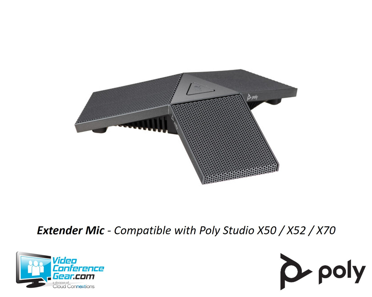 HP Poly Accessory | Studio X Extender Tabletop Microphone