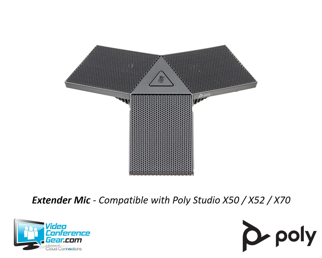 HP Poly Accessory | Studio X Extender Tabletop Microphone