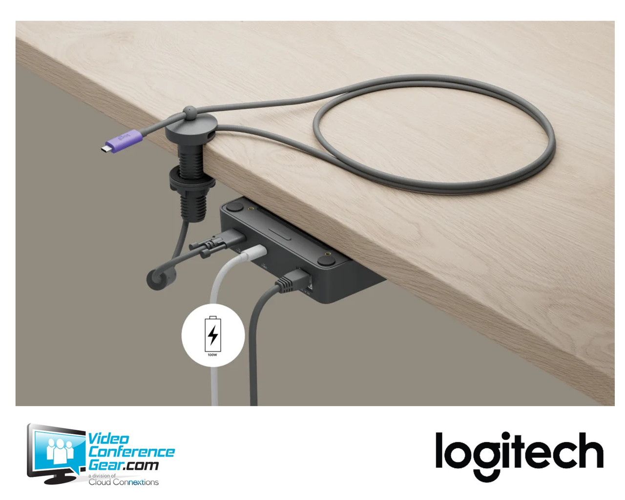 Kit Vidéoconférence Logitech Extend BYOD - Plug & Play, Qualité Pro, Pour Salles Et Télétravail - 12