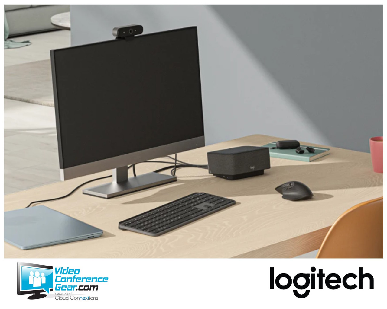Logitech Logi Dock Focus Room Solution for Phone Booths, Shared Spaces, Home Office or Desktop