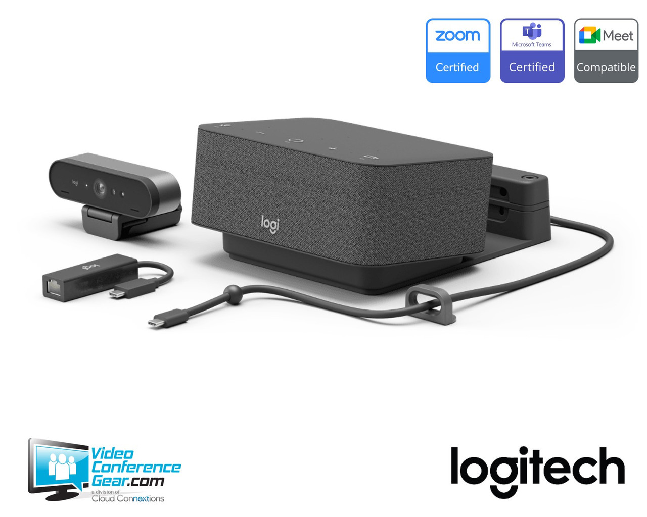 Logitech Logi Dock Focus Room Solution for Phone Booths, Shared Spaces, Home Office or Desktop