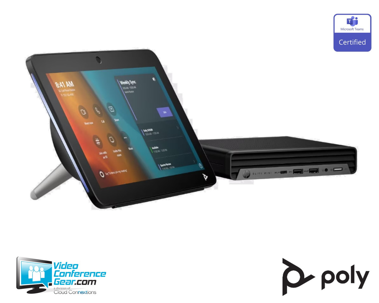 HP Poly | Studio G9 Plus Base Kit with GC8 | Teams Certified | TAA