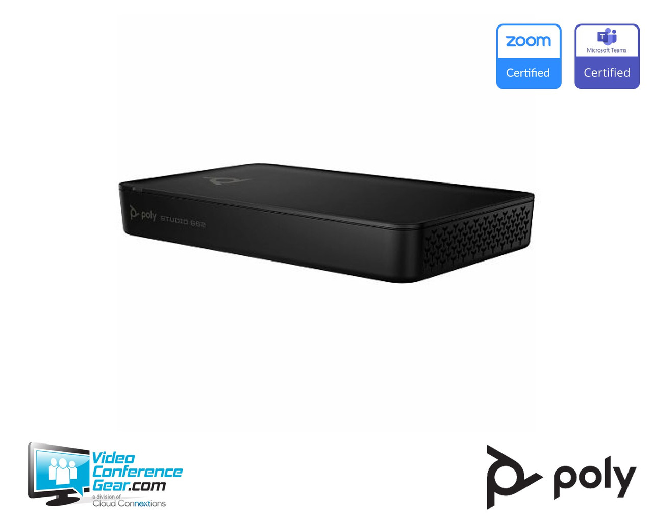 HP Poly Studio G62 codec rear ports HDMI USB-C PoE+
