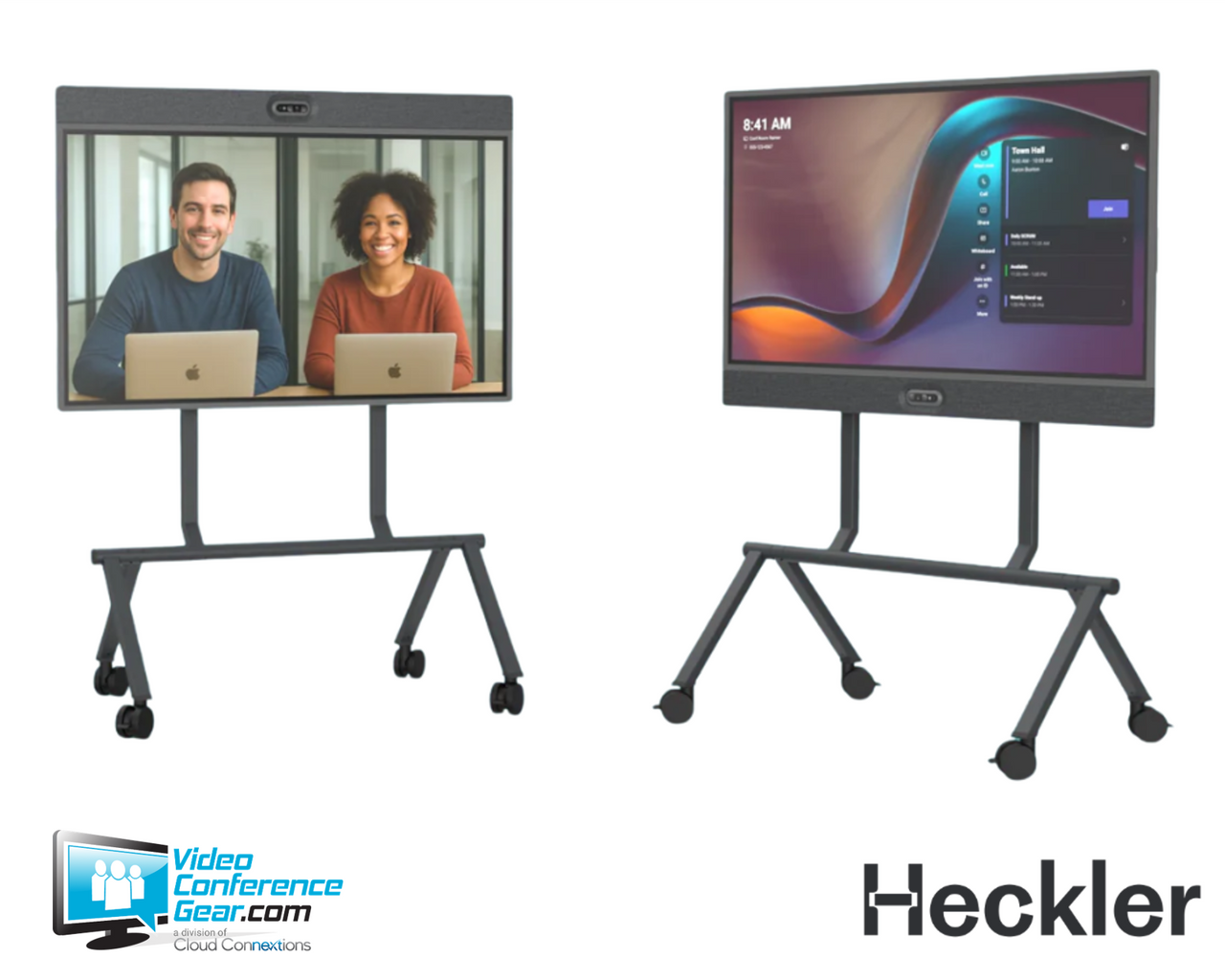 The Heckler Stand for Rally Board 65 (H1030-BG) is a strong, TAA-compliant mobile stand engineered exclusively for Logitech Rally Board 65 The Heckler Stand for Rally Board 65 (H1030-BG) is a strong, TAA-compliant mobile stand engineered exclusively for Logitech Rally Board 65