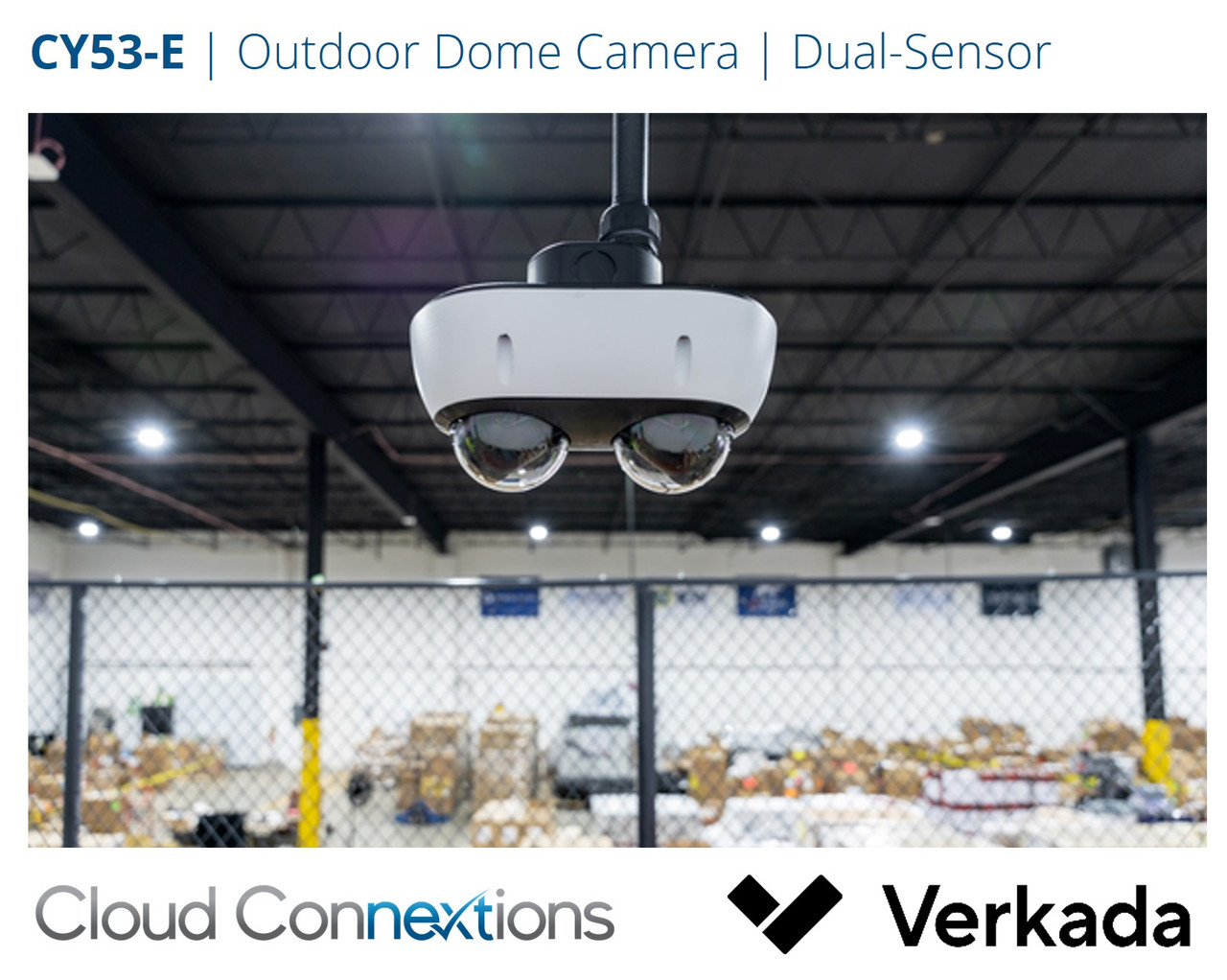 Verkada | CY53-E Dual-Head Multisensor Outdoor Camera | 2x5MP