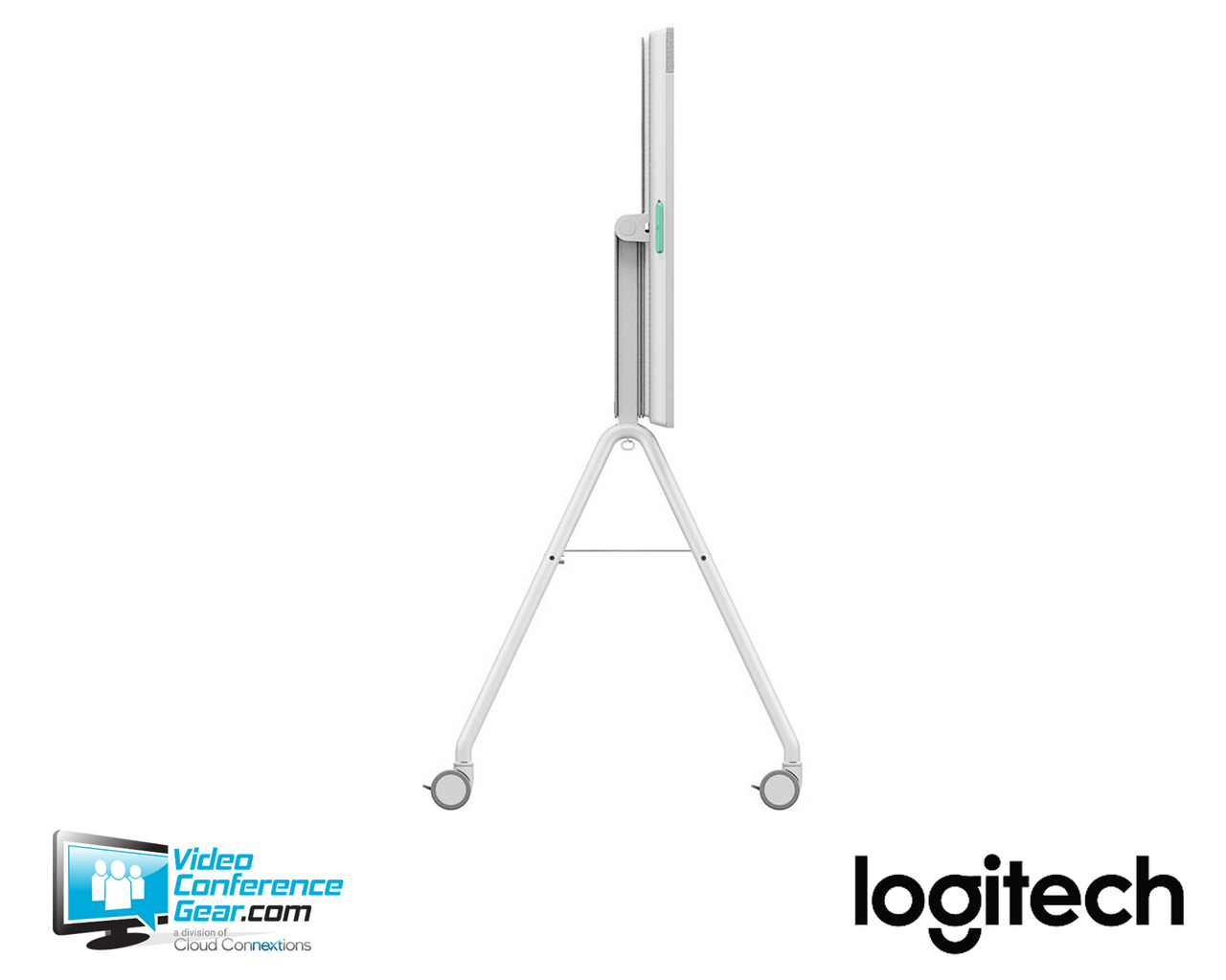 Logitech Rally Board 65 Cart - White