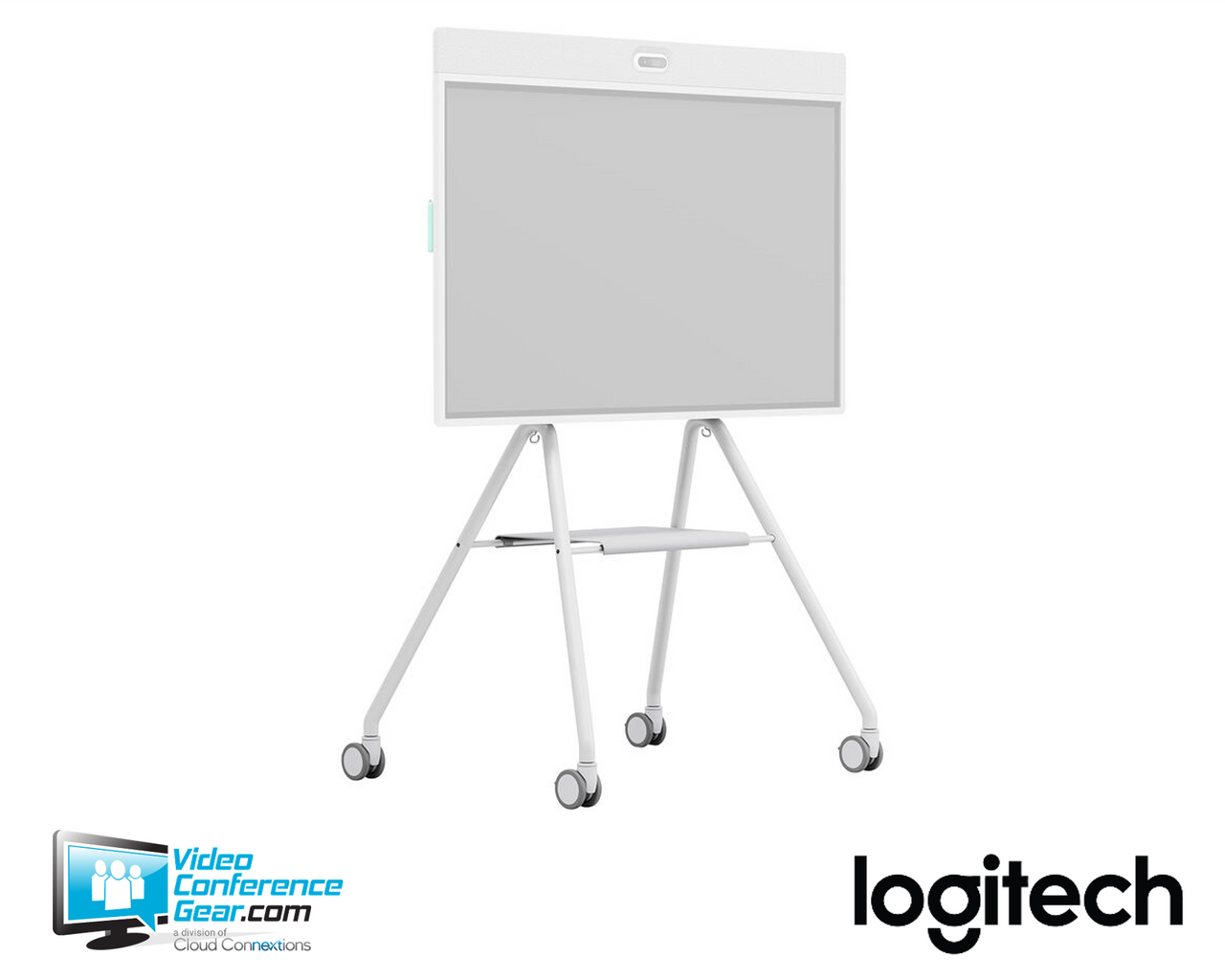 Logitech Rally Board 65 Cart - White