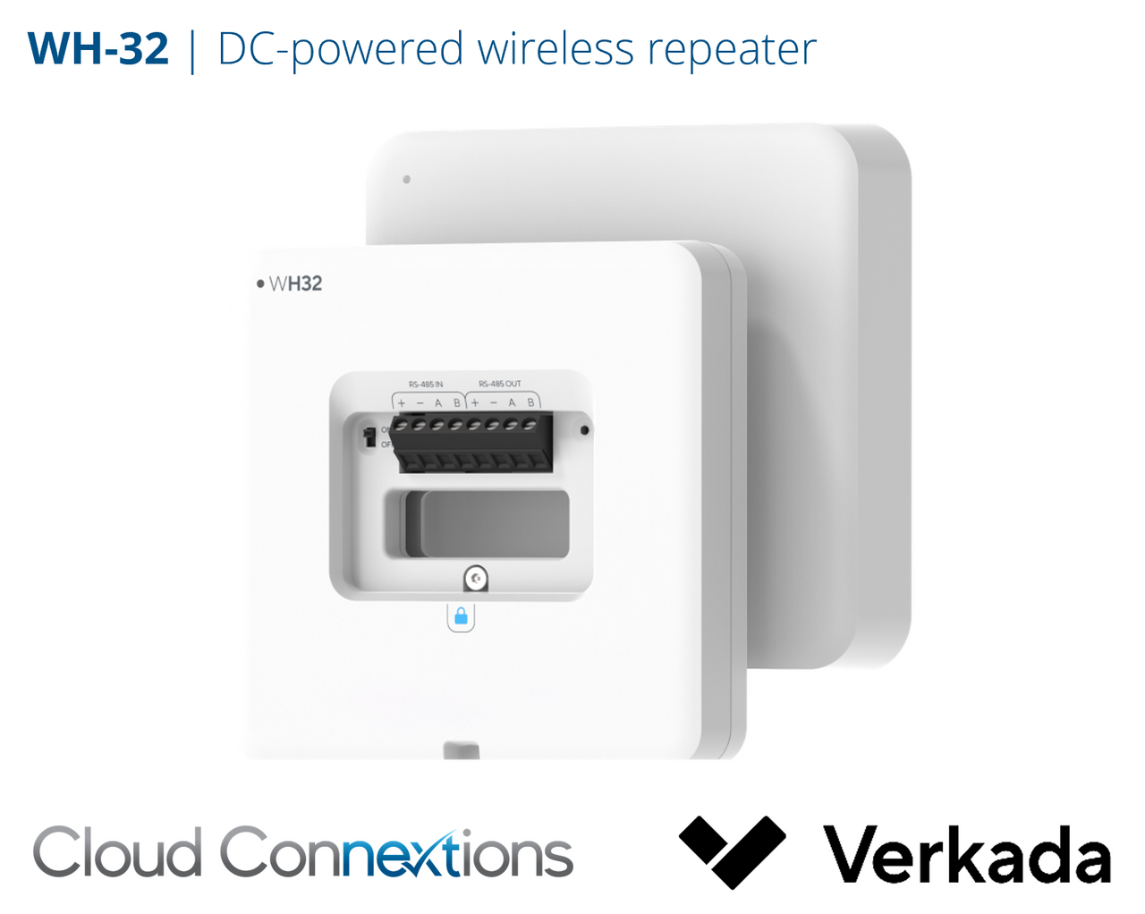 Verkada WH32 Wireless Repeater is designed to help organizations extend wireless alarm coverage