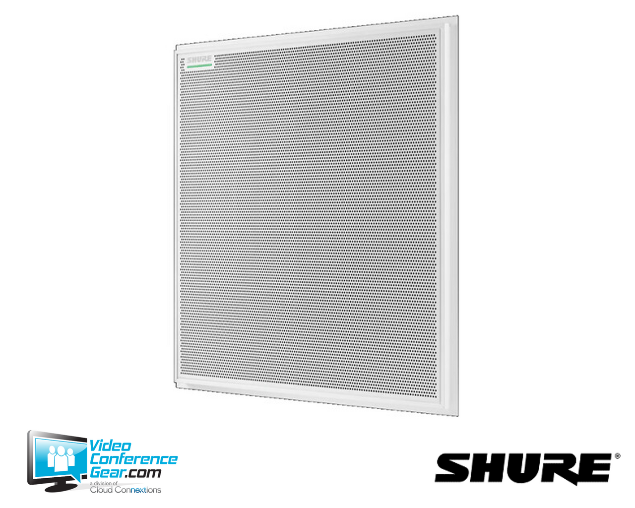 Shure MXA925W-S is a 24-inch square ceiling array microphone featuring Automatic Coverage technology, IntelliMix DSP, Dante networking, and premium voice capture for conference rooms, boardrooms, and collaboration spaces.