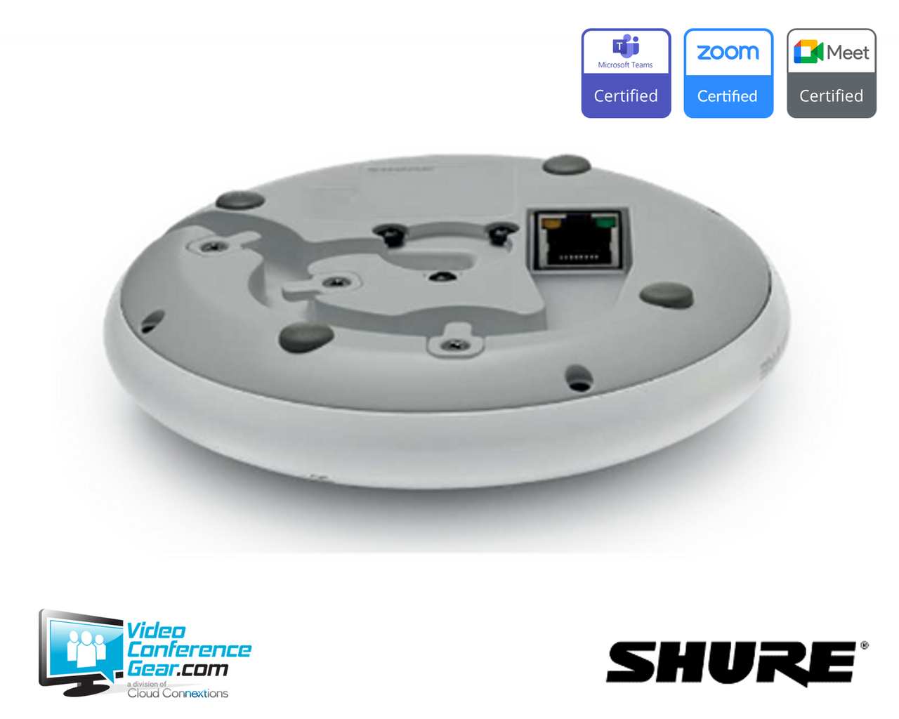 Shure MXA320W Table Array Microphone features Steerable Coverage technology