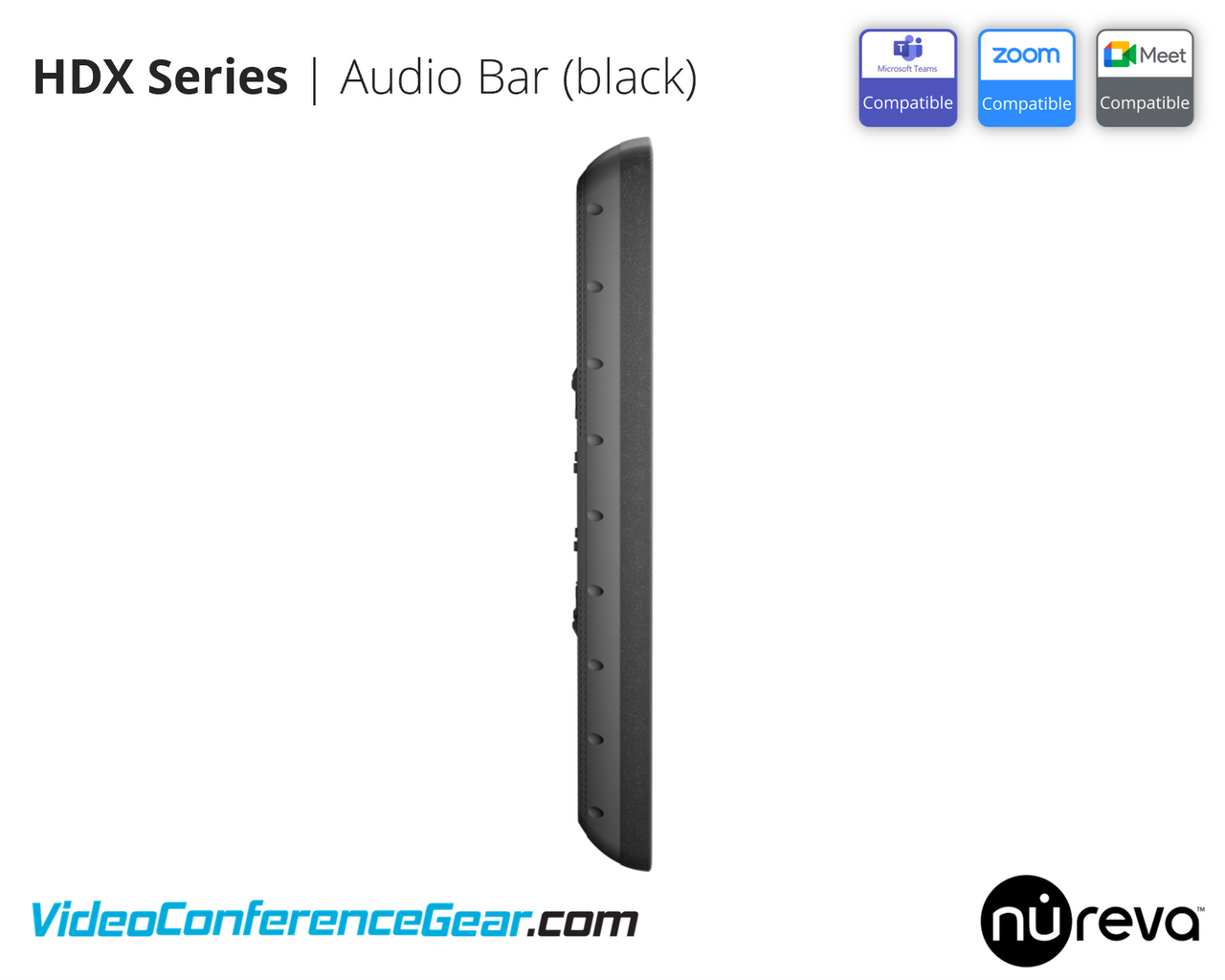 Nureva | HDX-BAR Audio Bar for HDX Series Audio Systems | Black | HDX-BAR-B
Availalble from VideoConferenceGear.com