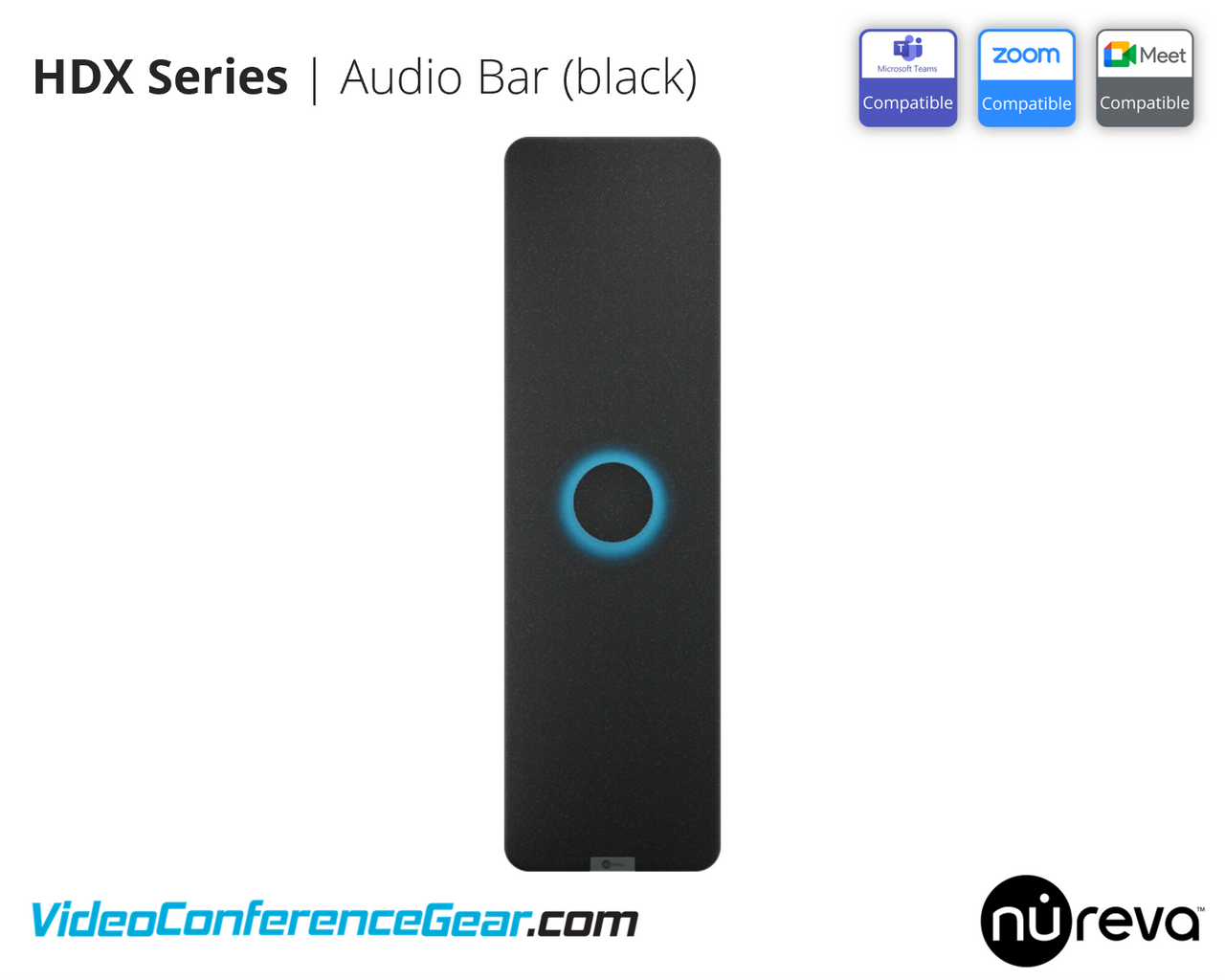 Nureva | HDX-BAR Audio Bar for HDX Series Audio Systems | Black | HDX-BAR-B
Availalble from VideoConferenceGear.com