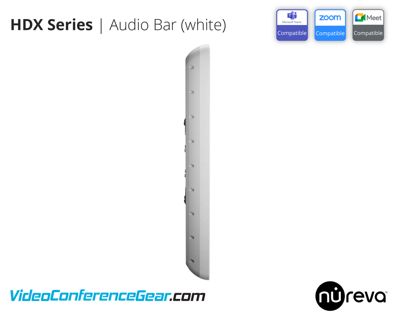 Nureva | HDX-BAR Audio Bar for HDX Series Audio Systems | White | HDX-BAR-W
Available from VideoConferenceGear.com