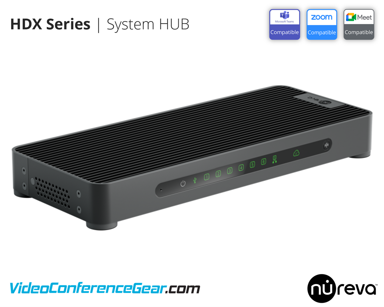 Nureva HDX System Hub (HDX Hub). Multifunctional hub for the HDX Series Available from VideoConferenceGear.com