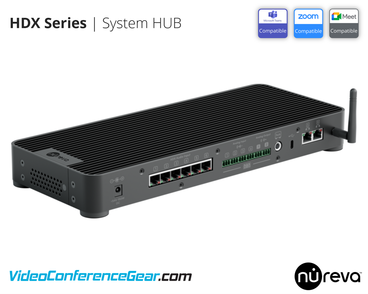 Nureva HDX System Hub (HDX Hub). Multifunctional hub for the HDX Series Available from VideoConferenceGear.com