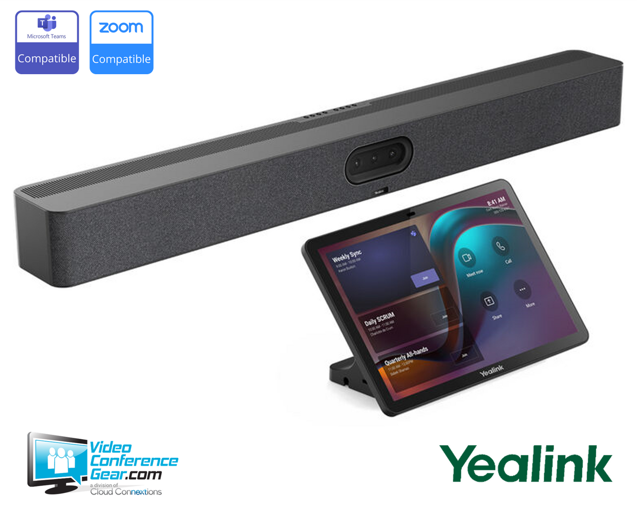 Yealink | MeetingBar A50 Collaboration bar with CTP25 touch panel controller | A50-031