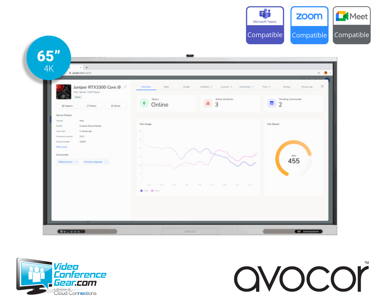 Avocor | A Series 65-Inch Interactive Display | AVA-6520