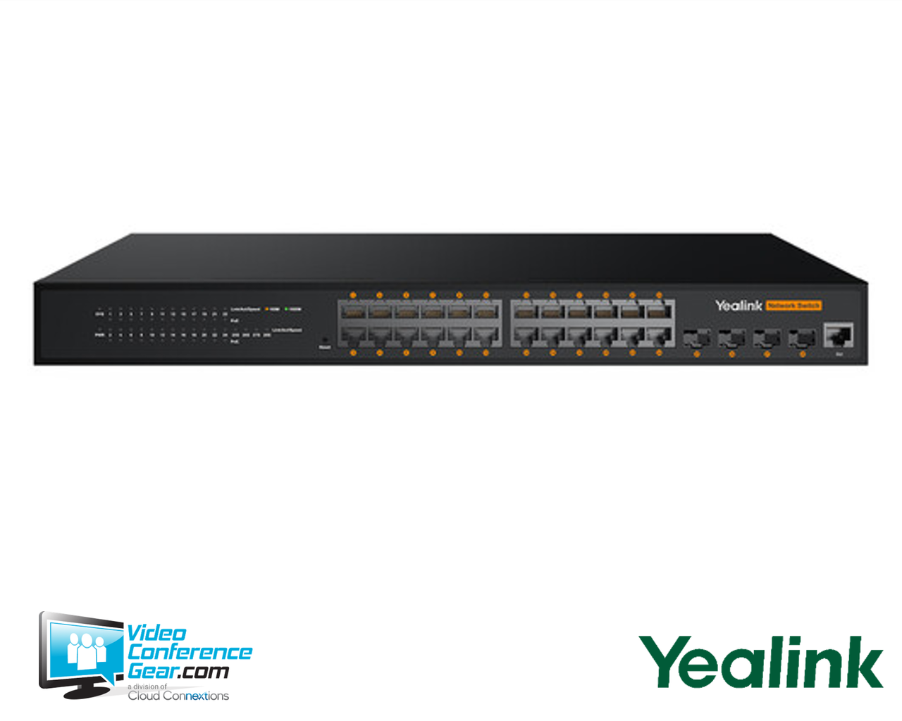 Yealink | RCH240 24-Port L2+ Gigabit Managed Switch with Web-Based Management (1303228)