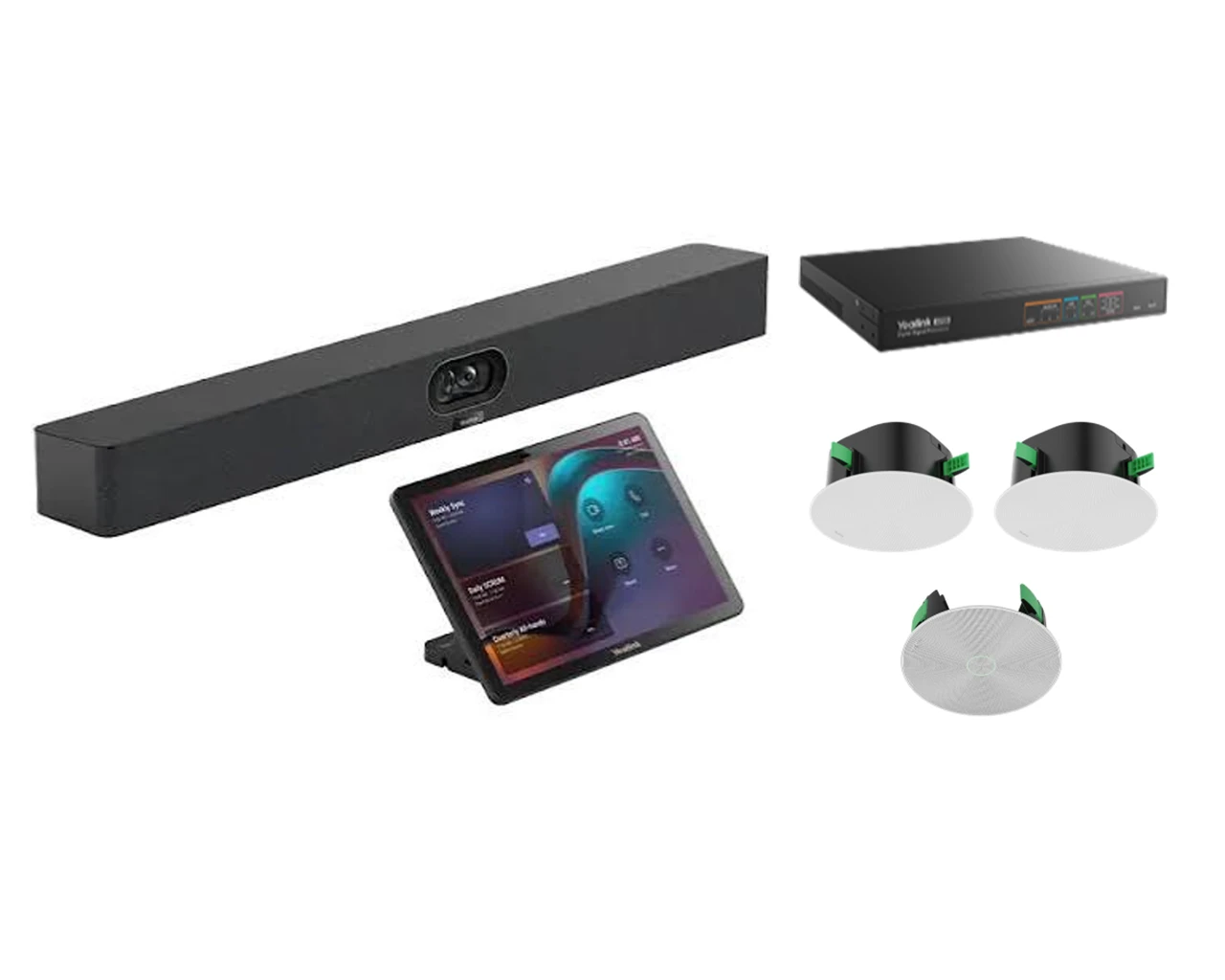 Yealink | A40CEAUDIO — MeetingBar A40 with Ceiling Audio Devices, for Small to Medium Rooms