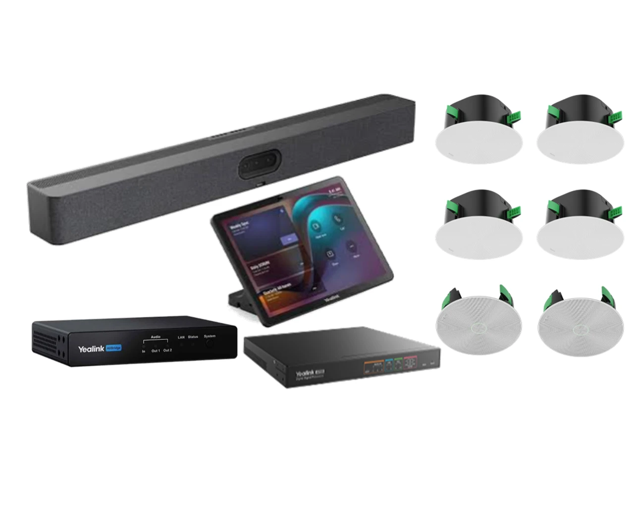 Yealink | A50CEAUDIO — MeetingBar A50 with Ceiling Audio Devices, for Medium to Large Rooms
