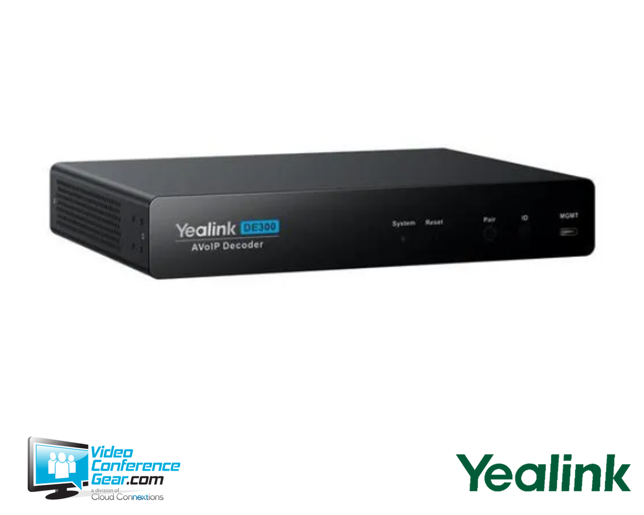 Yealink | DE300 AVoIP Decoder designed to pair with EN300 (1303135) (DE300)
