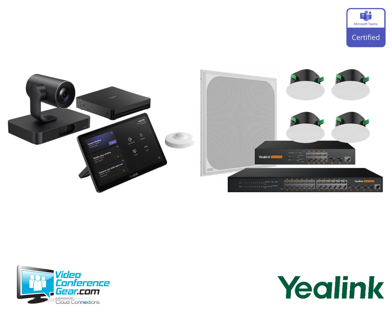 Yealink | MVC S80 Teams Rooms system with Ceiling Audio Devices, for large rooms (MVCS80CEAUDIO)