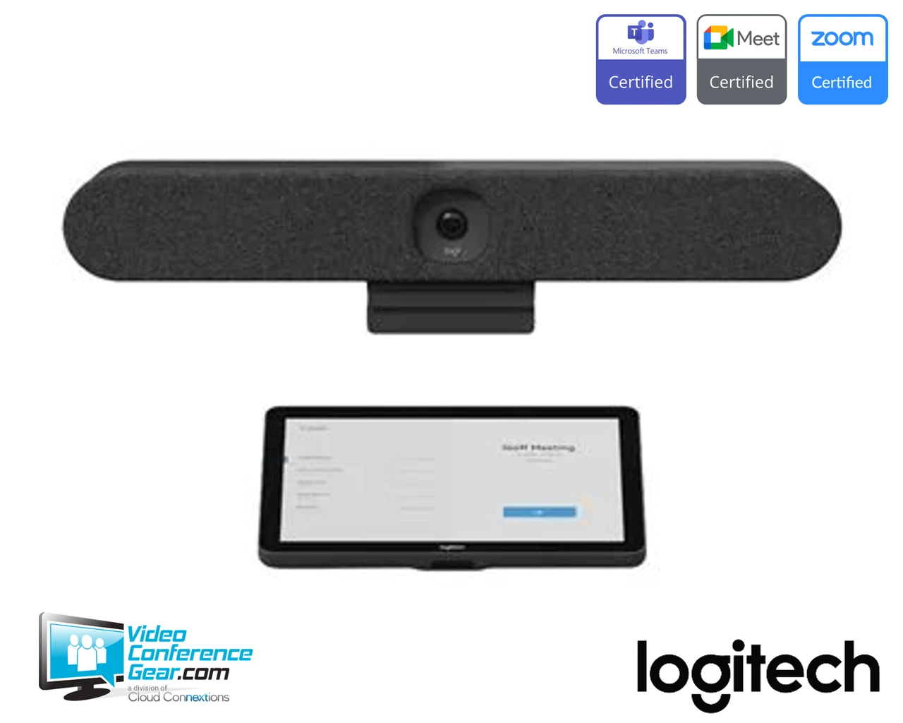 Logitech | Rally Bar Huddle + Tap for Andy Video Meeting Room | TAPRHGUNIAPP