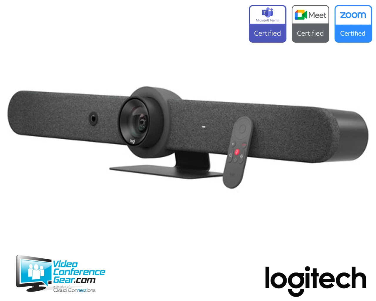 Logitech | Rally Bar 4K Videobar Graphite | No-Radio | TAA Compliant | 960-001669
