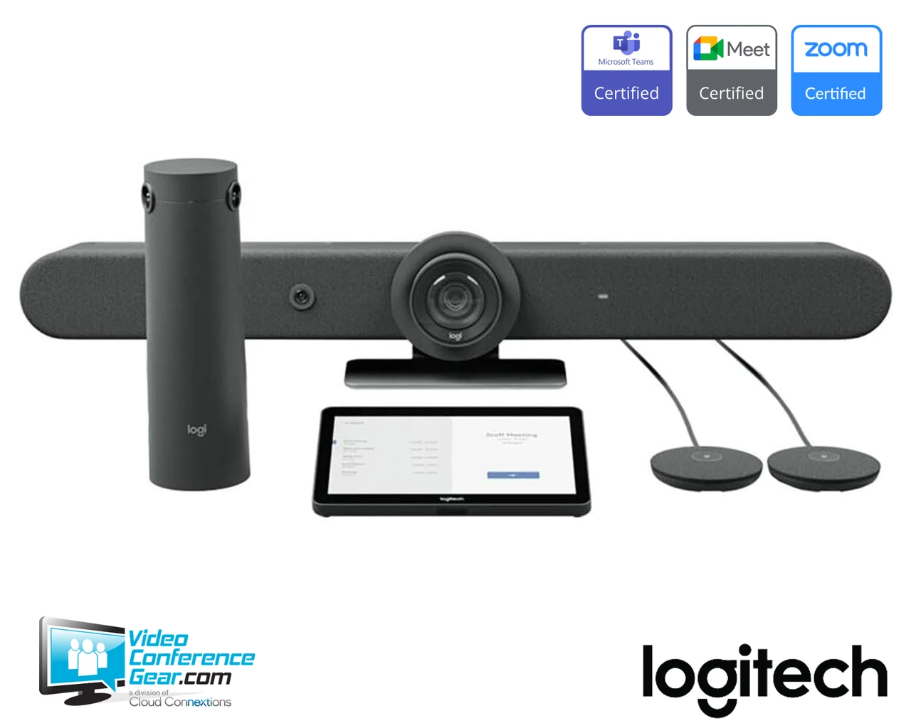 Logitech | Rally Bar and Sight Room Kit - TAA Compliant | 991-000535 | Include Logitech Tap Cat5E