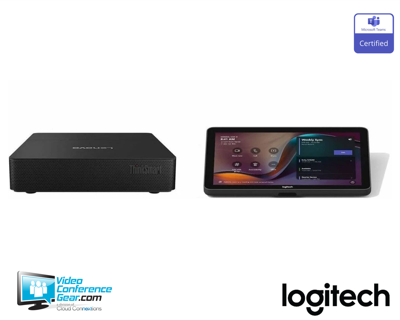 Logitech | Tap with Lenovo ThinkSmart Core Gen 2 Ultra 7 - BASE Bundle (no AV) for Microsoft Teams Rooms | TAPMSTBASELNVU7