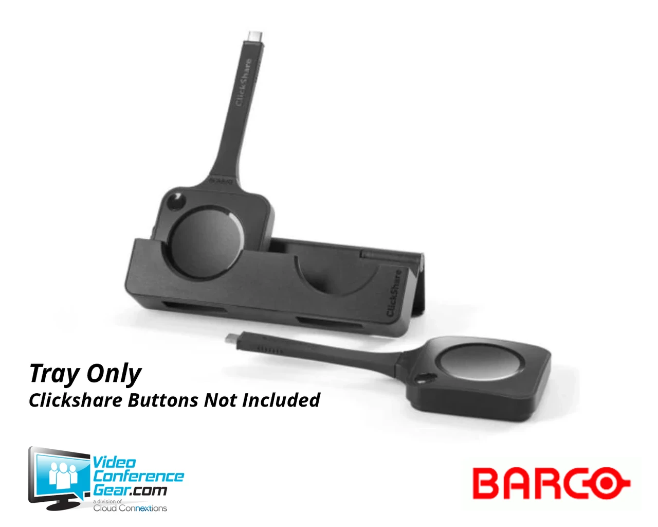 Barco Accessory | ClickShare 2-in-1 Tray (5th Gen, Holds 2 Buttons) | R9861700T01