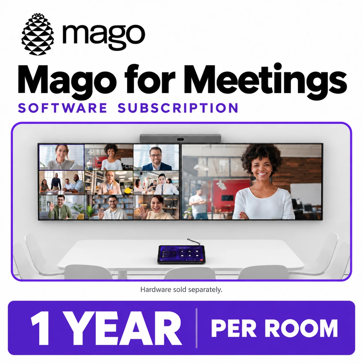 Mago software subscription - Per Room - hardware sold separately