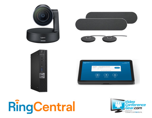 RingCentral Rooms Solution with Logitech Rally Plus with Dell OptiPlex Perfect for Any Conference Room
