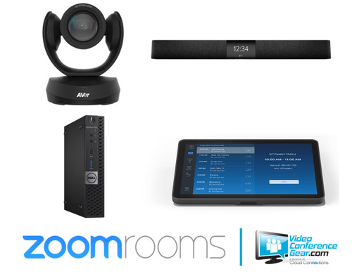 Zoom Rooms Solution with AVer CAM520 Pro 2 and Nureva HDL200 - Medium Room