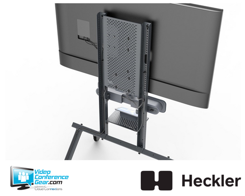 Heckler H708 Device Panel XL for Heckler AV Cart - Black Grey