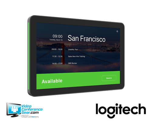 Logitech Tap Scheduler 10.1" Touch Screen with PoE, Multi Surface Mount (Graphite) (952-000091)