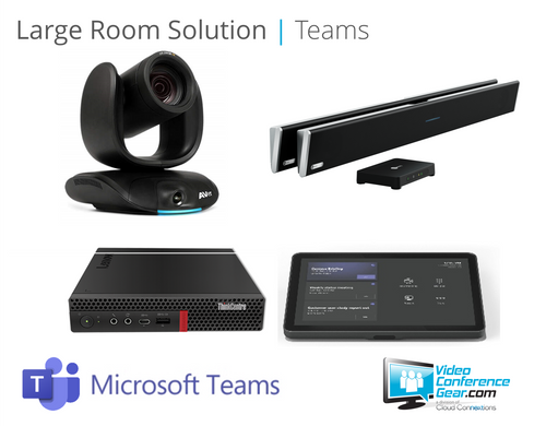 Microsoft Teams Rooms Solution with AVer CAM550 and Nureva HDL410 - Large Room