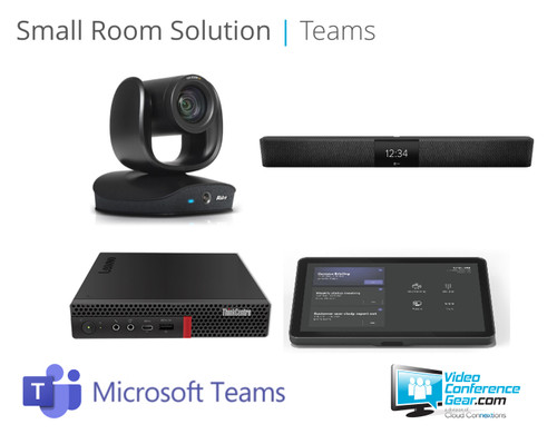 Microsoft Teams Rooms Solution with AVer CAM570 and Nureva HDL200 (Black) Small Room