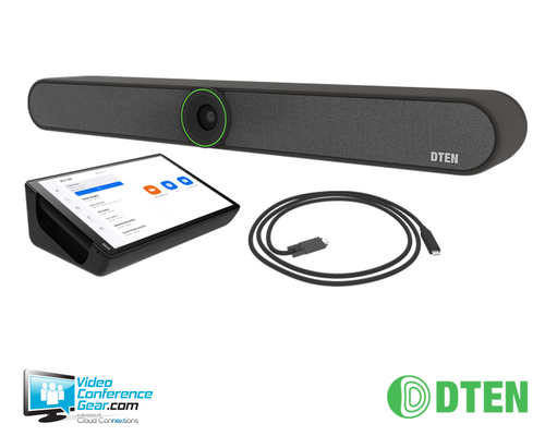 DTEN Small Room Solution with DTEN Bar Video Soundbar and Mate PoE Room Controller