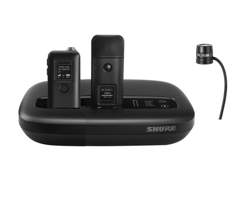 Shure MXW neXt 2 Wireless | Wireless Conferencing Bundle | One Cardioid Mic | One Lavalier Mic Shure MXW neXt 2 Wireless | Wireless Conferencing Bundle | One Cardioid Mic | One Lavalier Mic